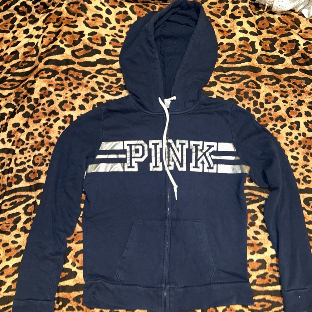 PINK Victoria's Secret Blue Hoodie